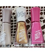 Three (3) Bottles ~ (018/183/283) Sally Hansen ~ Insta Dri ~ Nail Color ... - £11.85 GBP