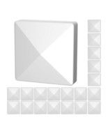 20 Pc Fence Post Pvc or Vinyl Cap Plastic White True 4 x 4 pyramid  4x4 ... - €12,98 EUR