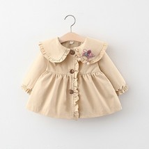 Spring Autumn Girl Coat Cotton Kids Trench Cute Newborn  Fashion Infant Outfits  - £67.17 GBP