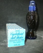 Vintage Avon Crystalpoint Salt Shaker - Cotillion Cologne 1.5oz - Bottle Full - £4.63 GBP
