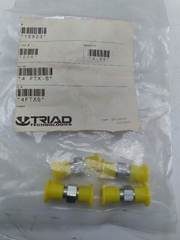 NEW Triad 4 FTX-S Straight Fitting 4-Pack 3/4&quot; NPT - $14.55