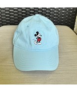 Disney Mickey Mouse Hat Embroidered Blue Adjustable Baseball Cap Strap Back - $14.83