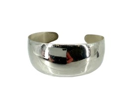 Vintage 1940&#39;s Beau B Sterling Silver Polished modernist Cuff Bracelet - $69.30