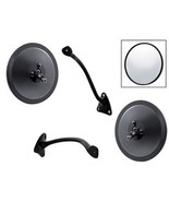 55-59 Chevy Truck 5&quot; Black Smooth Door Rear View Mirror w/ LH &amp; RH Mount... - $83.50 CAD