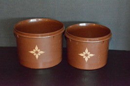 Vintage 1970s Tupperware Chocolate Brown Nesting Containers Canisters Set No Lid - £10.63 GBP