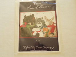 &#39;&#39;2009 &quot;Peace&quot;  Holiday Winter Applique Quilted Wall Hanging Pattern Paris Bottm - $10.00