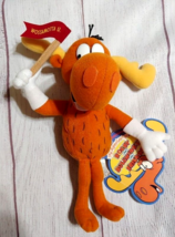 Bullwinkle J Moose Plush Rocky And Bullwinkle Stuffed Toy with Tag 2000 Vintage - £9.70 GBP