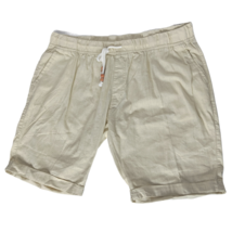 NWT Bespoke Mens Fashion Chino Shorts Size 38 Solid Cream Drawstring Str... - $600.85 MXN