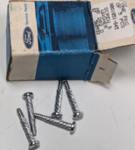 Box of 5 NOS OEM FORD Chrome Screws Part# N801851-S45 - $19.79