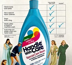 Handle With Care Detergent 1979 Advertisement Automobilia Vanity Fair DW... - £15.98 GBP