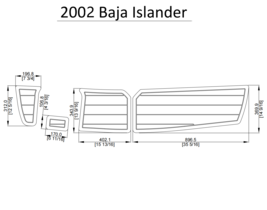 2002 Baja Islander Swim Platform Pad Boat EVA Teak Decking 1/4&quot; 6mm - £225.31 GBP