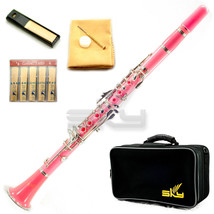 New High Quality Bb Pink Clarinet Package German Style Nickle Silver Keys - £104.16 GBP