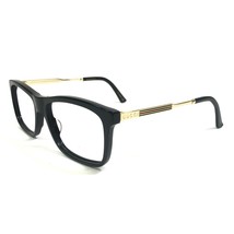 Gucci Eyeglasses Frames GG0302O 001 Black Gold Red Green Striped 54-16-150 - £125.40 GBP