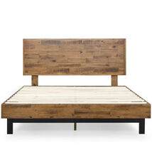 Rustic FarmHome Low Profile Pine Platform Bed, King Size - €636,66 EUR