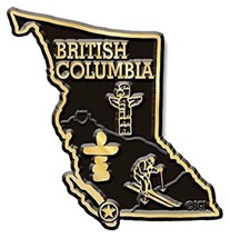 British Columbia Map Fridge Magnet - $6.99
