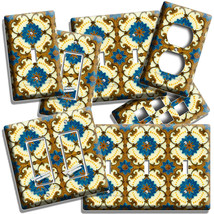 Victorian Majolica Tiles Style Light Switch Outlet Plates Kitchen Bathroom Decor - £8.89 GBP+