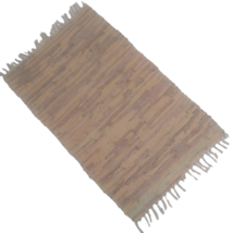 Leather Hearth Rug for Fireplace Fireproof Mat CAMEL - £127.87 GBP