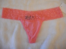 Women&#39;s City Streets Juniors Jersey Thong Panties Salmon Rose NEW Small 5 - £7.01 GBP