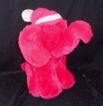 14" Vintage 1987 Chosun Bright Pink Baby Elephant Stuffed Animal Plush Toy Lovey - $37.05