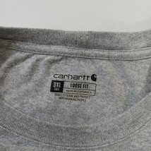 Carhartt K87 HGY Men's Gray Cotton Blend Short Sleeve T-Shirt Size 3XL Tall image 4