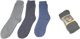 3 PK Men&#39;s Durable Work Boot Socks All Season, Comfort Fit Assorted Colo... - £7.08 GBP