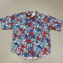 Vintage WESTERN PLAINS TRADING Co Southwest Aztec Tie Dye Button Up Shirt L - £13.39 GBP