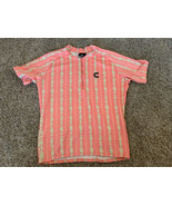 Cannondale 1/2 zip biking shirt women Pink L back pockets - Made In U.S.... - £15.89 GBP