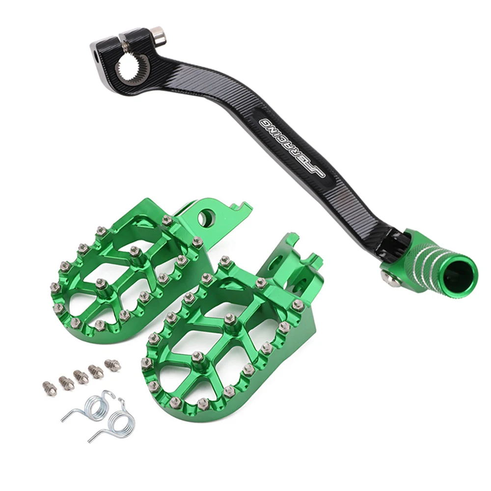 Motorcycle Foot Rest Footrest footpegs Pegs Pedal And Forged Gear Shifte... - $34.13+