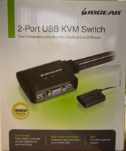 IOGEAR - GCS22U - 2-Port USB VGA Cabled KVM Switch - £31.23 GBP