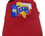 AES State of Texas Don&#39;t Mess with Texas Red Map Flag Embroidered Cap Hat - £7.92 GBP