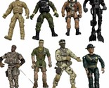 Lot X 8 Military Marine Gi Joe Type Action Figures 10.2cm-
show original... - $26.83