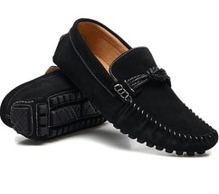 Icegrey Driving Moccasins Slip-On Loafer Slipper With Knot Black Mens 9.5 EU 43 - £11.50 GBP