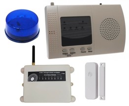 1200 metre Wireless Door Alert with Blue Flashing LED to monitor closed ... - £205.26 GBP