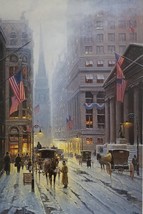 Wall Street - New York, Signed and Numbered Print by G. Harvey  Vintage Artist P - £719.82 GBP