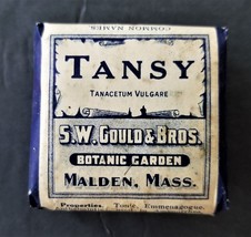 1910 Antique Tansy Herb Quack Med Homeopathic Hysteria Expulsion Worms Malden Ma - £38.73 GBP