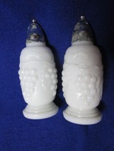 &quot;&quot;Milk Glass - Classic Grape Embossed - Salt &amp; Pepper Shakers&quot;&quot; - $8.89