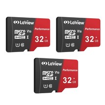 La View 32GB Micro Sd Card 3 Pack, Micro Sdxc UHS-I Memory Card 95MB/s,633X,U1,C - £29.87 GBP
