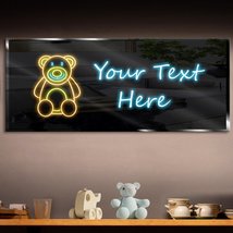 Personalized teddy bear neon sign 600mm x 250mm 116254 thumb200