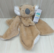 Carters Child of Mine brown tan white koala Security Blanket baby lovey - $14.84