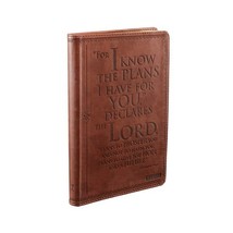 Jeremiah 29:11 - Brown Flexcover Journal Christian Art Gifts - £14.51 GBP