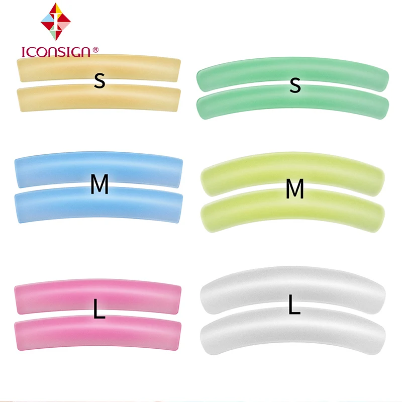 Iconsign Colorful Lash Lift Pad 6 Size Flat S/M/L Curl 12 Pcs Iconsign Lash Perm - £89.75 GBP