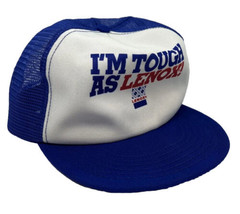 Vintage Lenox Hat Cap Snap Back Blue Mesh Trucker Park Avenue Made in USA Mens - £14.28 GBP