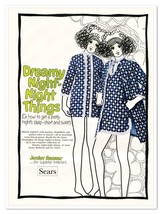 Sears Junior Bazaar Dreamy Night-Night Things Vintage 1969 Full-Page Magazine Ad - £7.75 GBP