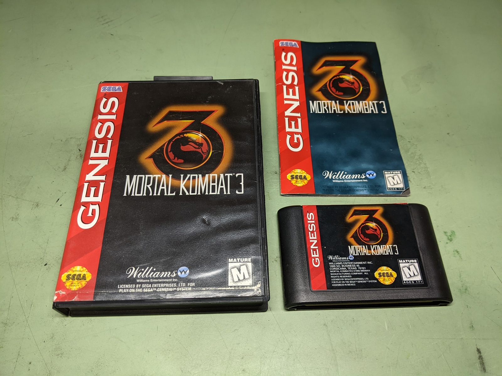 Primary image for Mortal Kombat 3 Sega Genesis Complete in Box