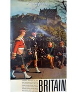 Vintage 1960&#39;s Travel in Britain Poster Edinburgh 40&quot; x 25&quot; - £25.34 GBP