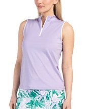 NWT Ladies TOMMY BAHAMA Lavender Sleeveless Mock Golf Shirt Polo size L - $39.99
