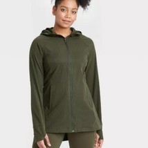 All in Motion Olive green Lightweight zip up Jacket Size S - £27.37 GBP