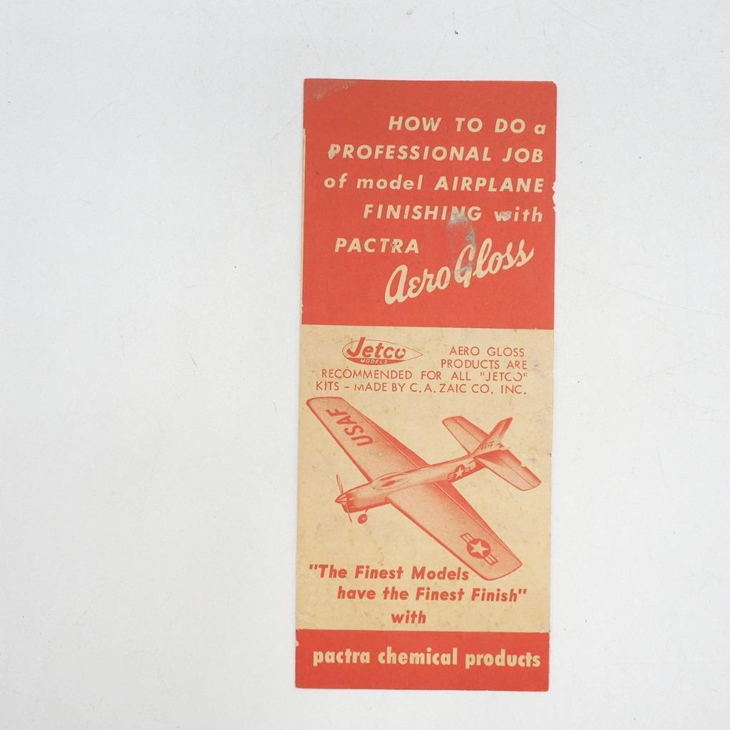 Primary image for Pactra Aerogloss Jetco Model Paint Enamel Brochure