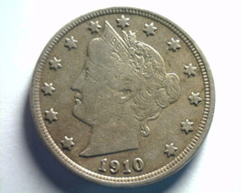 1910 Liberty Nickel Very Fine+ Vf+ Nice Original Coin Bobs Coins Fast Shipment - £11.72 GBP