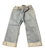 Mini Boden Girls Polka Dot Denim Jeans 6Y Light Wash Cotton Casual - $327.08 MXN